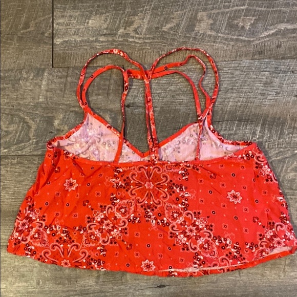 Hollister Orange Sleeveless Crop Camisole - Picture 4 of 5